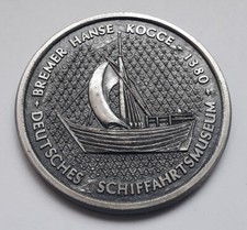 Medaille - Deutsches Schiffahrtsmuseum - Bremer Hanse Kogge 1380