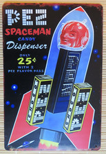 Blechschild  - PEZ - Bonbons