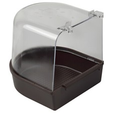 Nobby Badehaus braun für Gittertüren - Vogelbad für Käfige, Zubehör