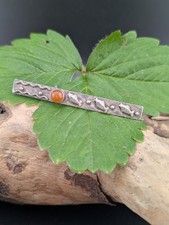 Bernstein Brosche Silber 835 Schmuck alt vintage Georg Kramer