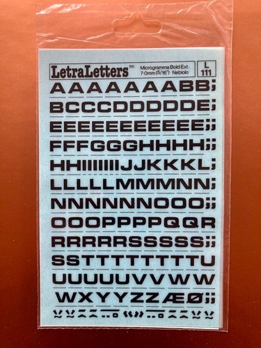 Letraset letra letters - letra, 111