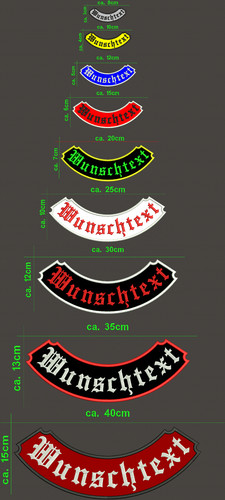 Aufnäher bottom rocker dein - aufnÄher,