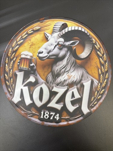 Kozel blechschild rund - kozel,