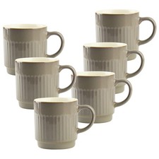 6x Keramik Tassen Set 440 ml