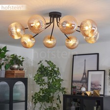 Decken Lampe Glas Bernstein