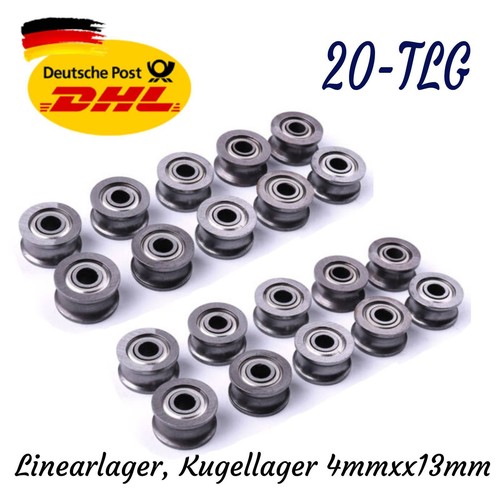 20x 624uu nut kugellager - 624uu, u-nut
