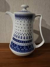  JL Menau Von Henneberg Porzellan Made Germany Demokratien Republik Echt Kobalt 