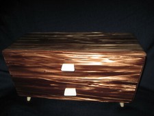 Mini-Kommode 60er/70er Jahre Sekretär- Aufsatz - 2 Schubladen Glanzoptik Vintage