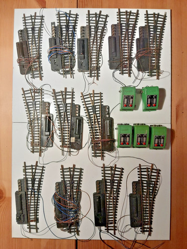 12x fleischmann modellgleis - 12x, h0