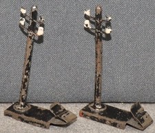 Bing 11/923/13 Telegrafenstangen mit Gleisfuß  2 Stück  von 1923  Tischbahn  00