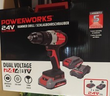 Powerworks Akku-Bohrschrauber PD24DD60K2X 