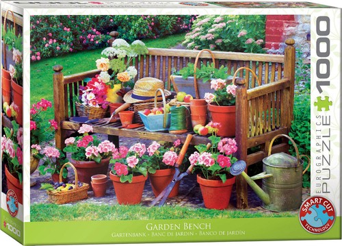 Gartenbank puzzle 1000 teile - puzzle,