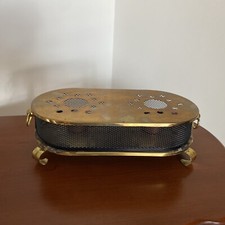 Doppel Stövchen Oval Teestövchen Messing Metall Warmer calentador de latón
