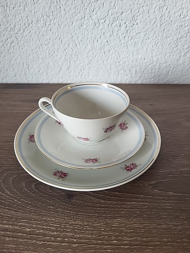 Sammeltasse 3tlg gedeck - 3tlg., rosen
