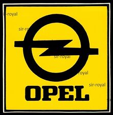 Werbe Aufkleber - Opel - 12x12cm - Vintage 80er 90er - Auto KFZ