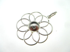 Art Deco Designer Bauhaus Anhänger 835 Silber antik Vintage Silver Pendant rare