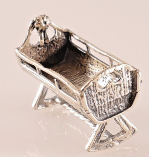 Silberfigur miniatur bett - silberfigur,