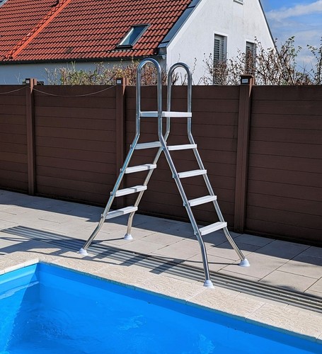 Edelstahl poolleiter caribic - edelstahl,