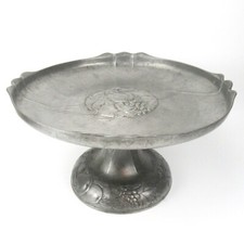 Kayserzinn Fußschale 4113 Karl Berghof & Carl Geyer Entwurf Antik Tafelaufsatz