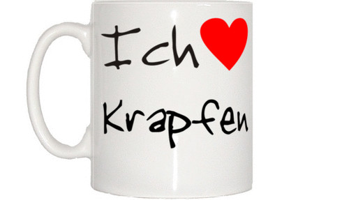 Ich liebe krapfen tasse - liebe,