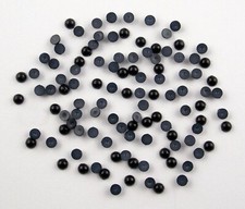 Halbperlen rund 3 mm schwarz