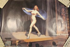 Edward Hopper Plakat, Poster " Ausschnitt Girlie Show 1941 " 120 x 85 cm selten