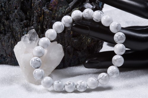 Edelstein armband aus weißem - armband,