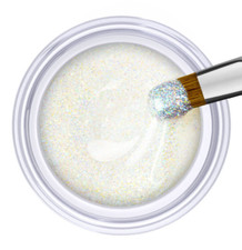 Jolifin Farbgel white rainbow Glitter 5ml ###