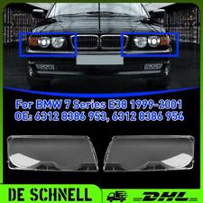 1 Paar Klar Streuscheiben Scheinwerferglas Für BMW 7er E38 Facelift 99-01