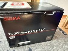 Objektiv Zoom Sigma 18-200mm F/3.5-6.3 DC Für Canon Durchmesser 62