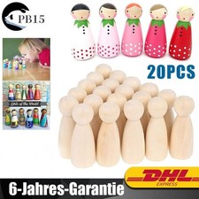 20 Stück Holzfiguren Puppen