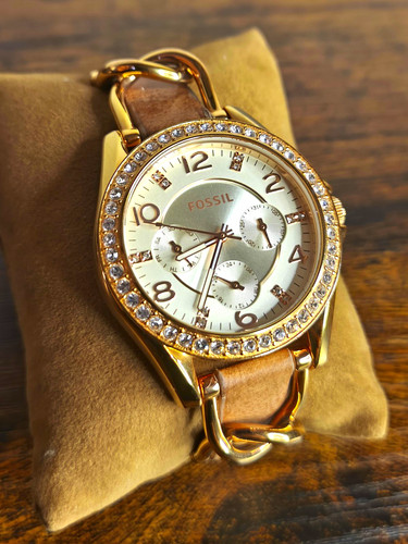 Fossil riley damen armbanduhr - riley,