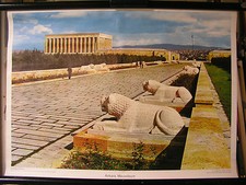 Schulwandbild Wandbild Bild Ankara Mausoleum Atatürk Türkei Kleinasien 71x51cm