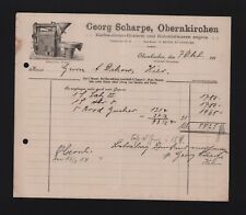 OBERNKIRCHEN, Rechnung 1914, Georg Scharpe Kaffee-Rösterei Kolonialwaren