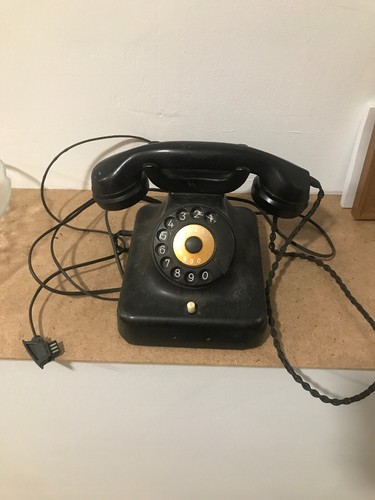 Schönes antik telefon schwarz - antik,