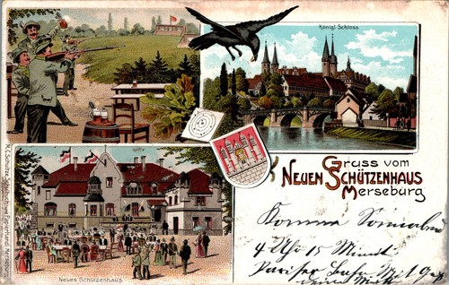 Litho gruss aus merseburg - aus,
