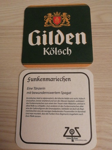 Bierdeckel brauerei gilden - bierdeckel,