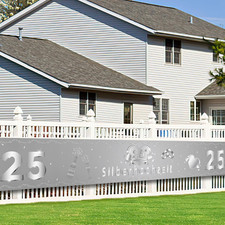 Silberhochzeit Deko Banner 6m