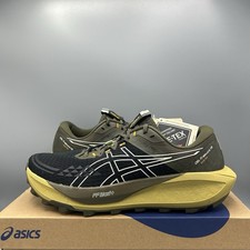 Asics GEL-Trabuco 13 GTX schwarz grün Goretex Trail Laufschuhe UK 8,5 EU 43,5