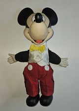 Disney – Micky Maus Figur – ca. 30 cm – Stoffkörper & Gummikopf – Vintage