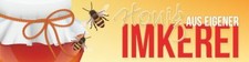 PVC Werbebanner Plane Honig Imkerei mit Ösen, 2000 x 500 mm
