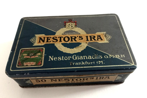 Antike blechdose nestor - antike,