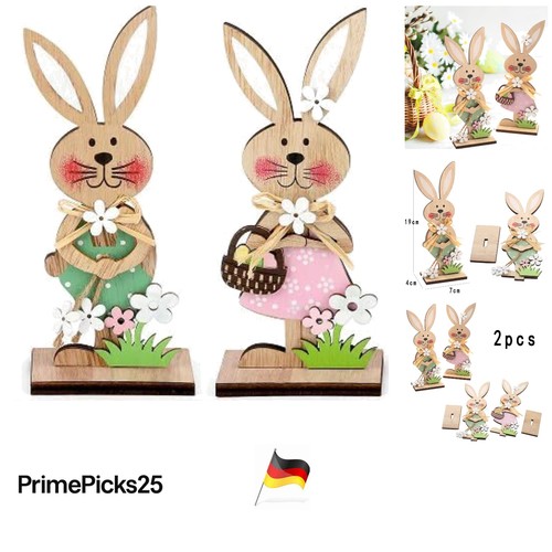 Holz osterhasen figuren - holz,