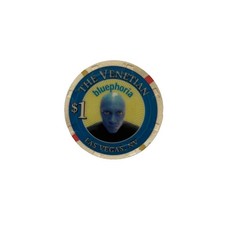 The Venetian Casino * $1 Poker Chip / Jeton * 2005 (Blue Man Group) * Las Vegas