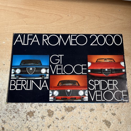 Alfa romeo 2000 range - alfa, uk