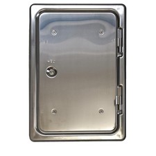 Kamintür-Edelstahl 20 x 30 cm