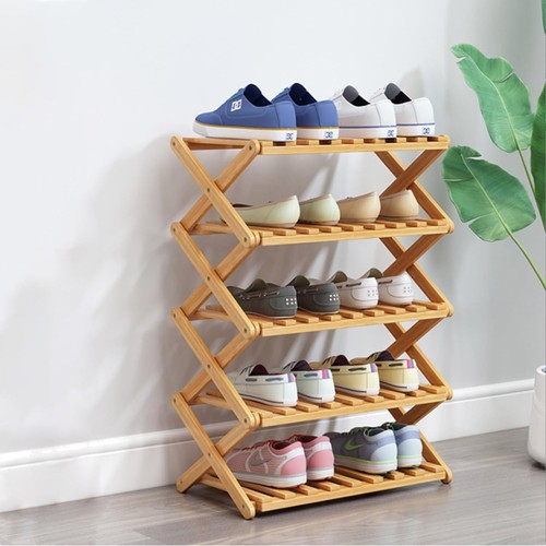 Schuhregal aus bambus - bambus, mit