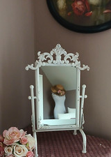 Landhaus Schminkspiegel weiß