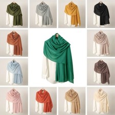 Baumwolle Leinen Hijab Schal