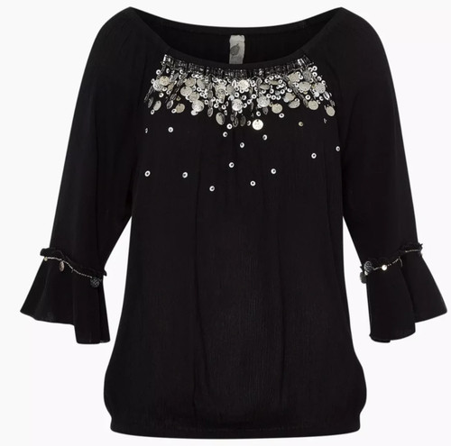 Tredy carmen bluse schwarz - carmen,